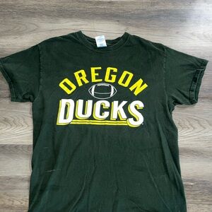 Gildan Green and Yellow Short Sleeve Tee Oregon Ducks